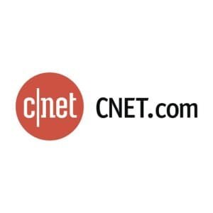 Logo of CNET featuring a red circular background with the text 'c|net' in white and 'CNET.com' in black.