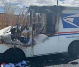 New Mexico Mail Truck Fire