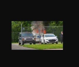 Ohio Postal Service truck catches fire