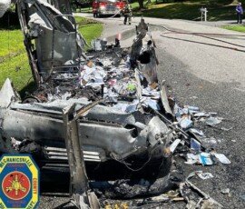 Mail truck fire - Mechanicsville, MD
