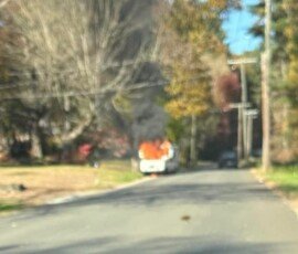 MAIL DELIVERY TRUCK FIRE - WOODSTOCK, CT