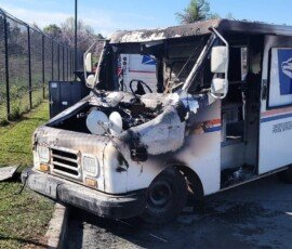 Postal truck fire - Georgia