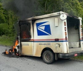 USPS mail truck catches fire in Dutchess County
