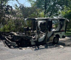 Pennsylvania postal truck fire