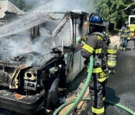 Pennsylvania Mail Truck Fire