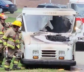 Tennessee mail truck fire