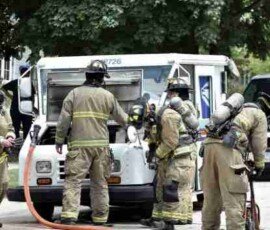 Fire Department responds to mail truck incident caused by faulty wiring