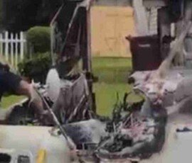 Mail truck fire - Virginia