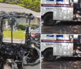 U.S. Postal Service truck catches fire while the postal worker delivered mail in Niceville