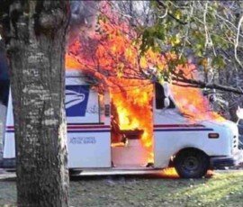 High Falls, GA postal lady saves mail from truck fire