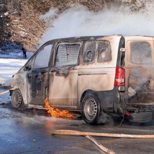 USPS Mail Truck Catches Fire In Carmel, NY USPS Mail Truck Catches Fire In Carmel, NY