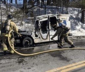 Mail destroyed after carrier vehicle catches fire in N.H.