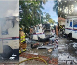 Postal Vehicle Fire - Florida
