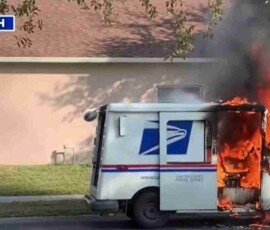 Mail truck catches fire in Orange County, FL; US Postal Service investigating