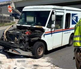 South Carolina Mail Truck Fire