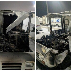 Indiana Mail Truck Fire Indiana Mail Truck Fire