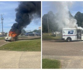 USPS truck catches fire in Chattanooga Tuesday: Some letter mail destroyed, no injuries