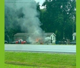 Missouri Mail Truck Fire