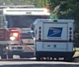 Oklahoma mail truck fire
